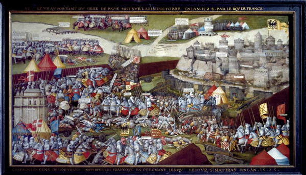 Detail of The Siege and Battle of Pavia, 1525 - 1528 by School Netherlandish