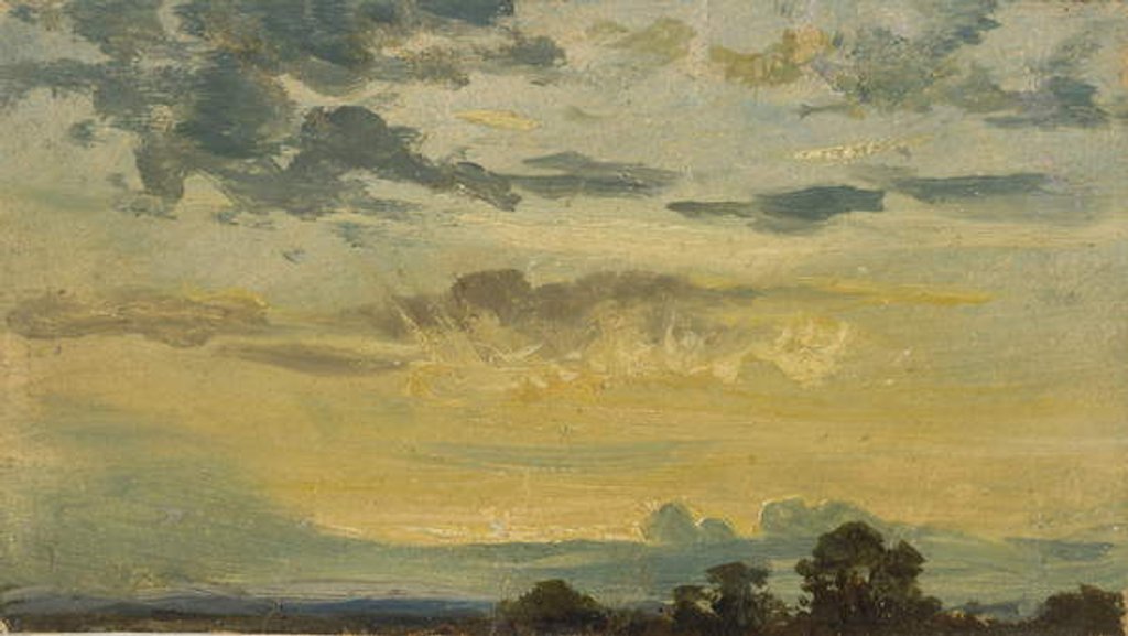 Detail of Summer Sunset by John Constable