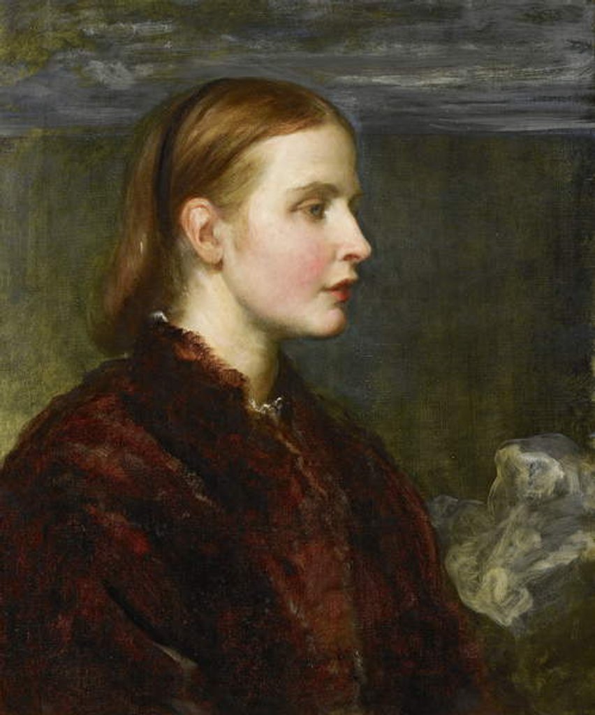 Detail of Miss Eliza Ann Ogilvy, 1866 by George Frederic Watts