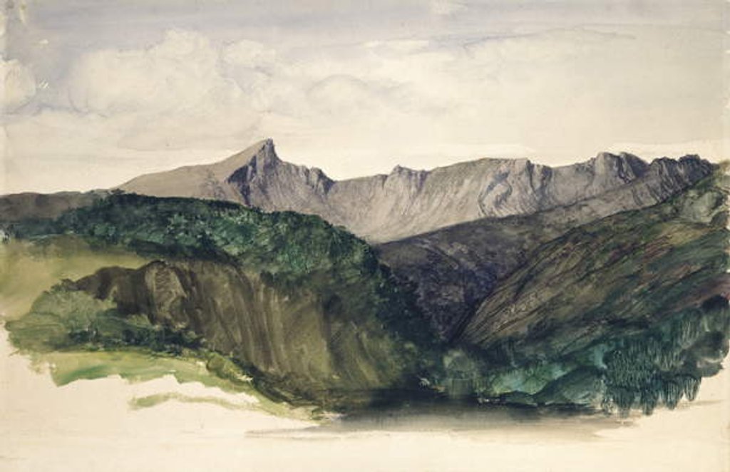 Detail of Study of a Distant Range of Mountains, 1860 by William Dyce