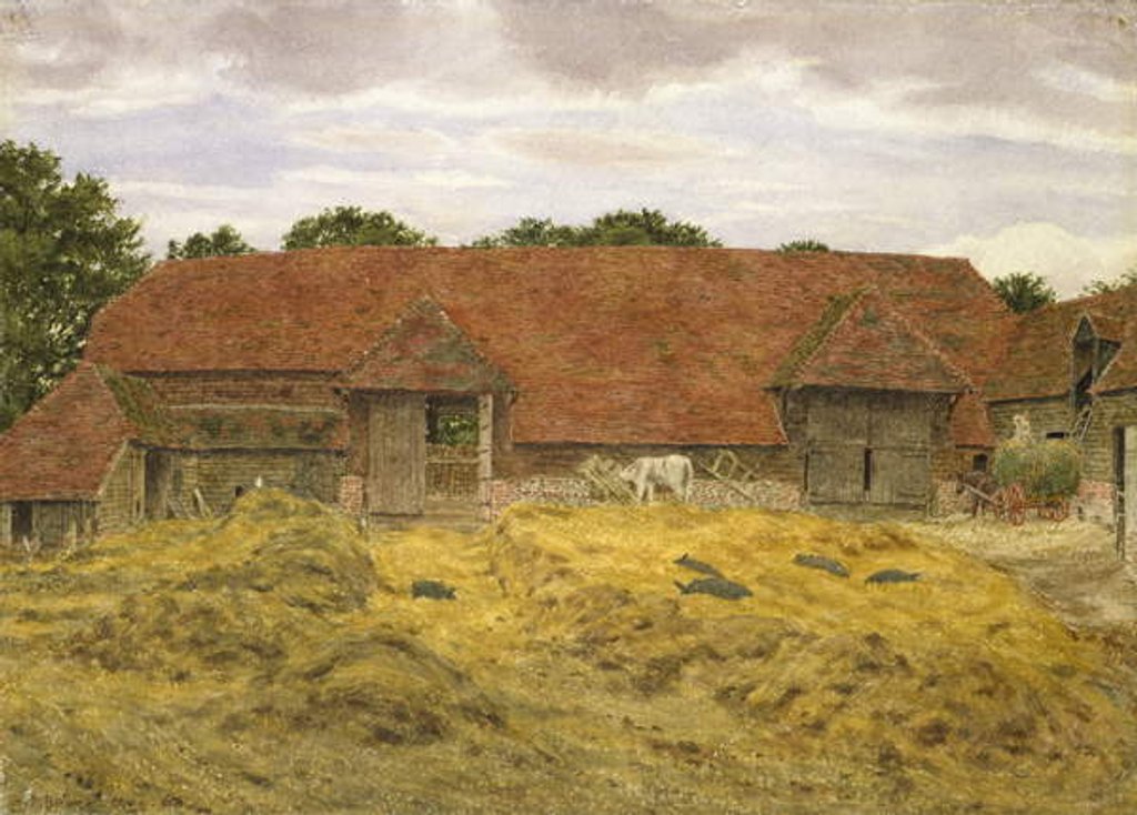 Detail of Red Barn at Whitchurch, 1868 by George Price Boyce