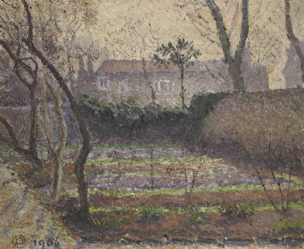Detail of Hoar Frost, Chiswick, 1906 by Lucien Pissarro