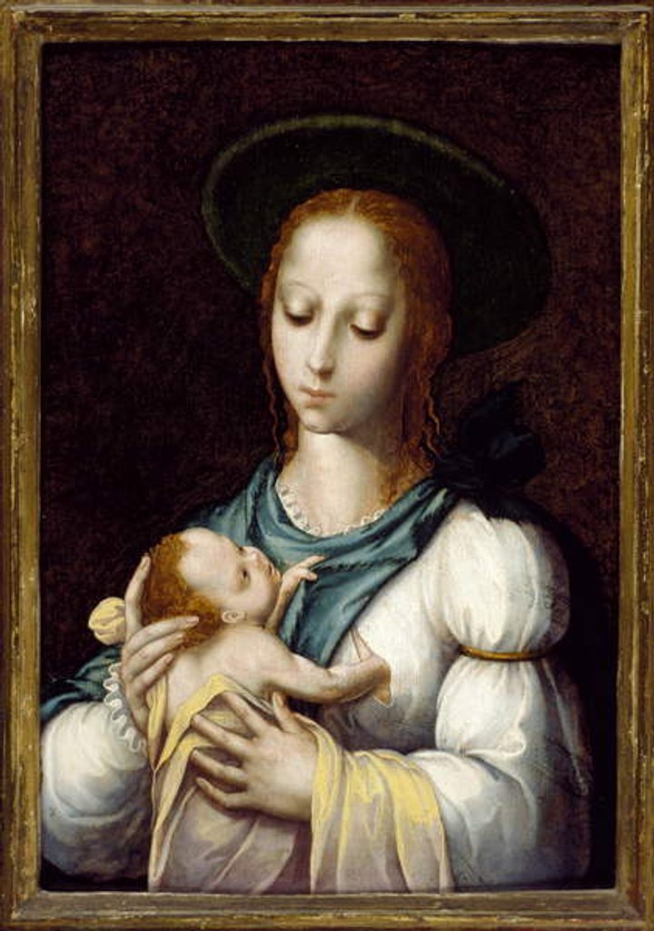 Detail of The Virgin and Child, c. 1567 by Luis de Morales