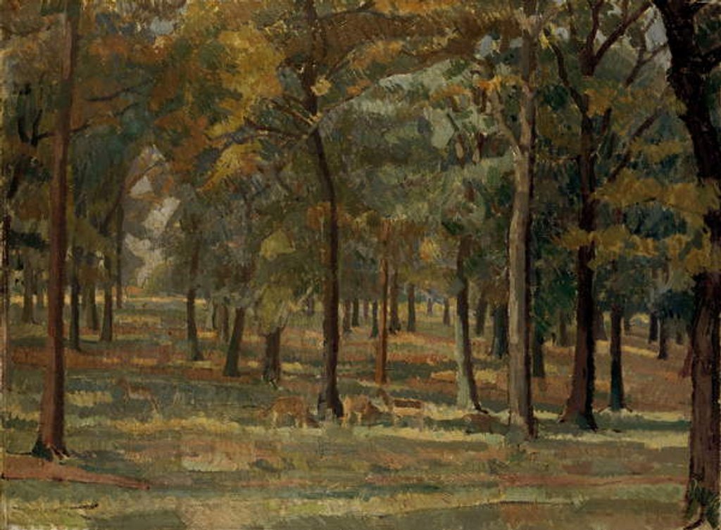 Detail of Richmond Park, 1914 by Spencer Frederick Gore