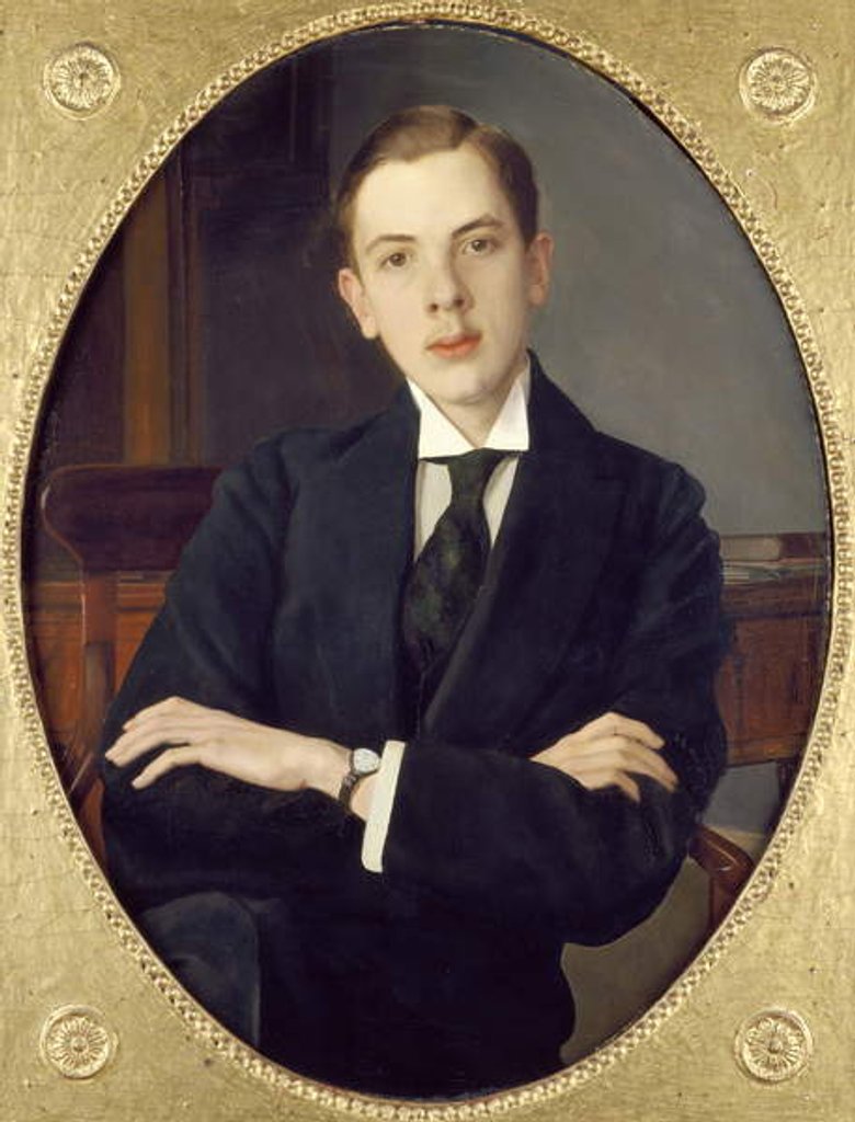 Detail of Evgenii Sergheevich Mikhailov, the Artist's Nephew, 1916 by Konstantin Andreevic Somov