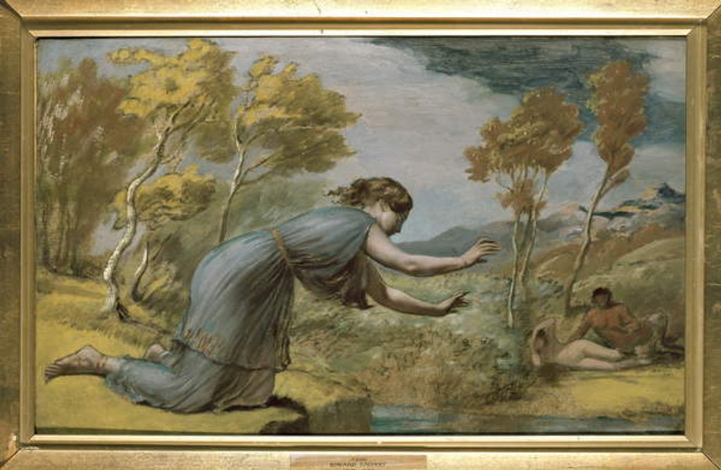 Detail of Psyche at the Stream by Edward Calvert