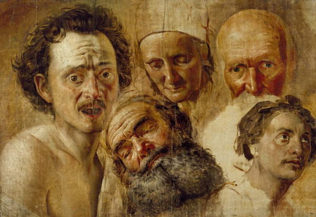 Detail of Study of Heads, c. 1830 by Aleksandr Andreevich Ivanov