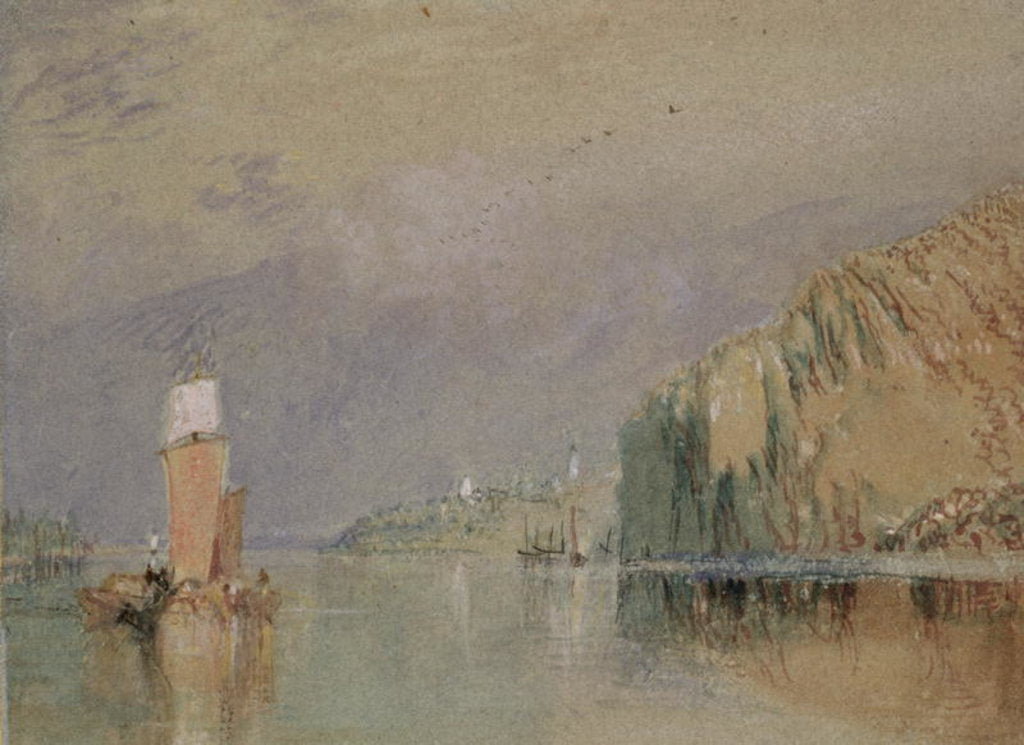 Detail of Coteaux de Mauves, c.1830 by Joseph Mallord William Turner