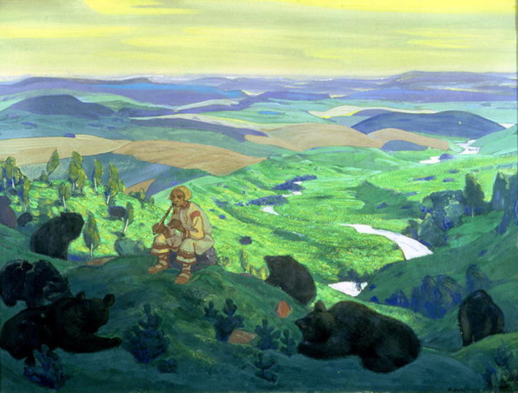 Detail of The Forefathers, 1912 by Nicholas Roerich