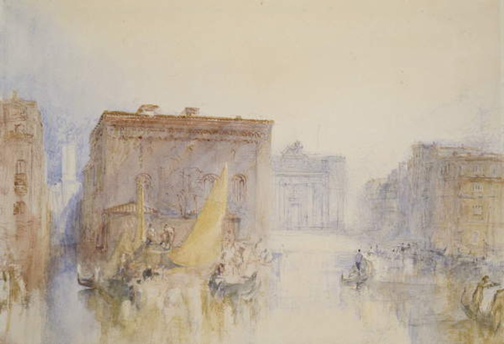 Detail of Venice: The Accademia, 1840 by Joseph Mallord William Turner