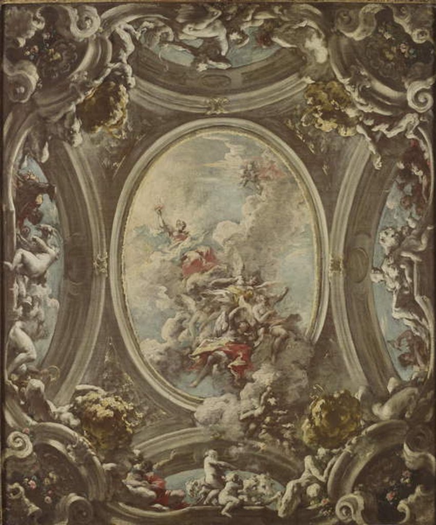 Detail of An Allegory of Dawn, 1736-37 by Giovanni Antonio Pellegrini