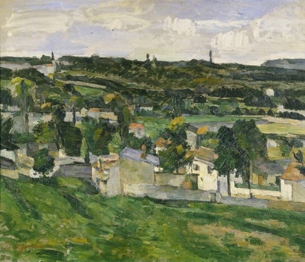 Detail of Near Auvers-sur-Oise, c.1880 by Paul Cezanne