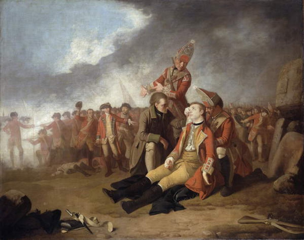 Detail of The Death of General Wolfe, 1763 by Edward Penny