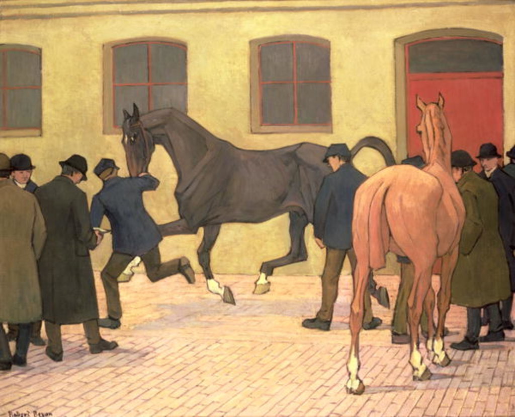 Detail of Showing at Tattersalls by Robert Polhill Bevan