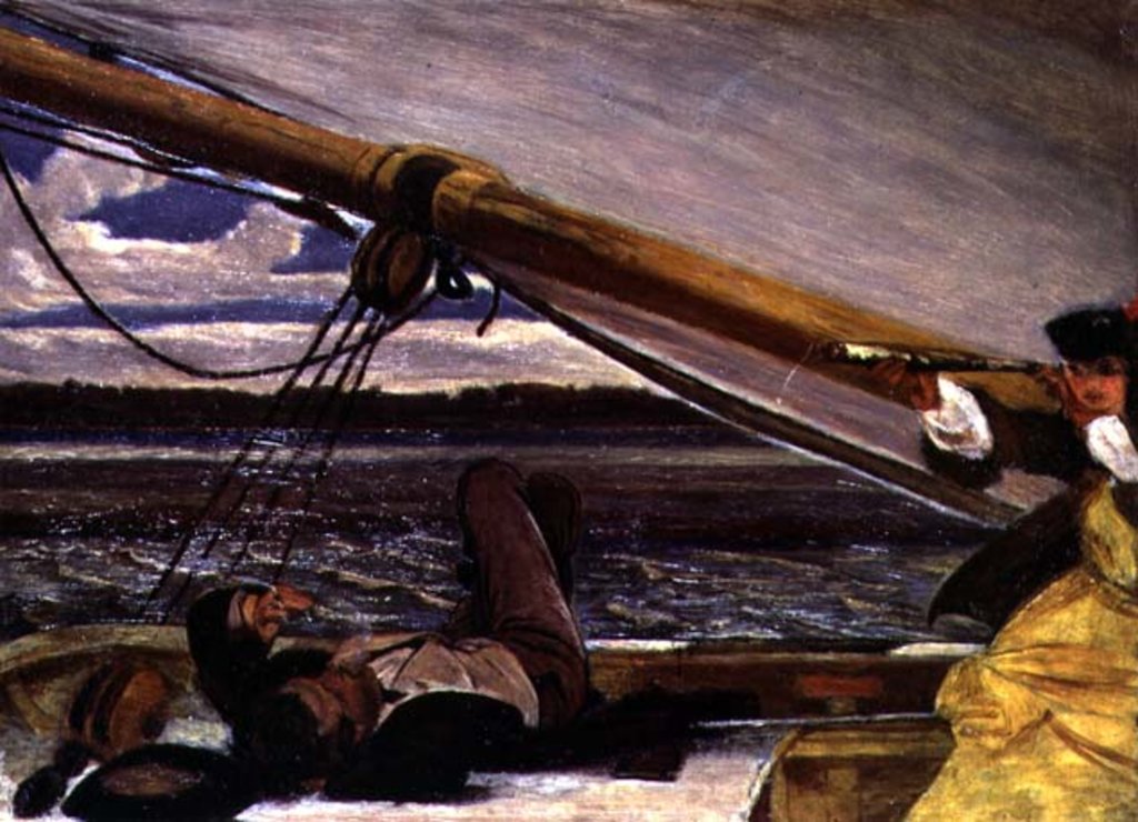 Detail of Outward Bound, 19th century by Augustus Leopold Egg