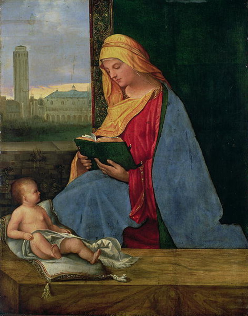 Detail of Virgin and Child, 15th century by (1476/8-1510) Giorgione