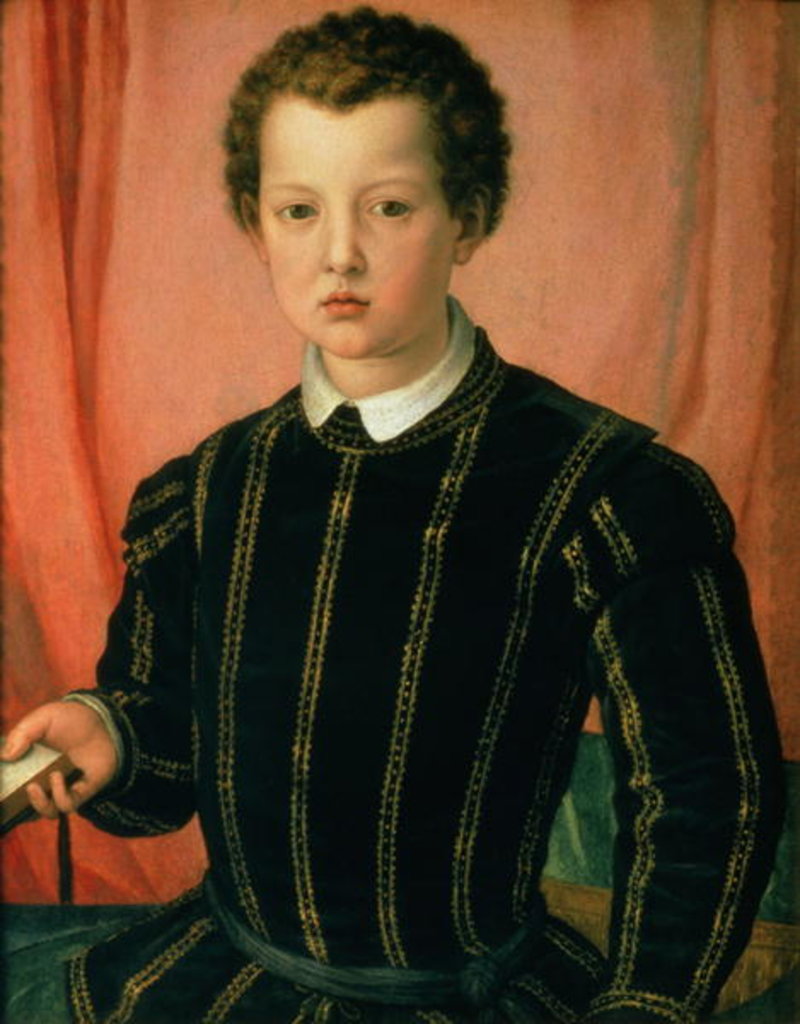 Detail of Portrait of Don Giovanni de' Medici by Agnolo di Cosimo Bronzino