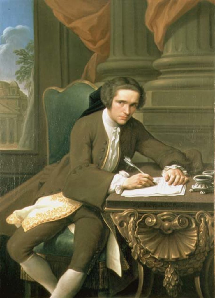 Detail of Portrait of Sir Charles Frederick, 1738 by Andrea Casali