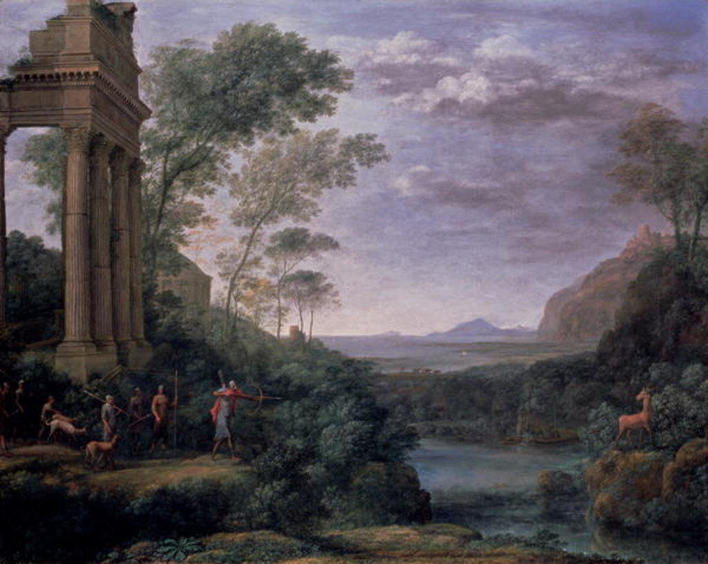 Detail of Landscape with Ascanius Shooting the Stag of Sylvia, 17th century by Claude Lorrain