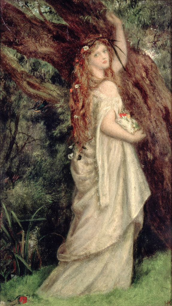 Detail of Ophelia by Arthur Hughes