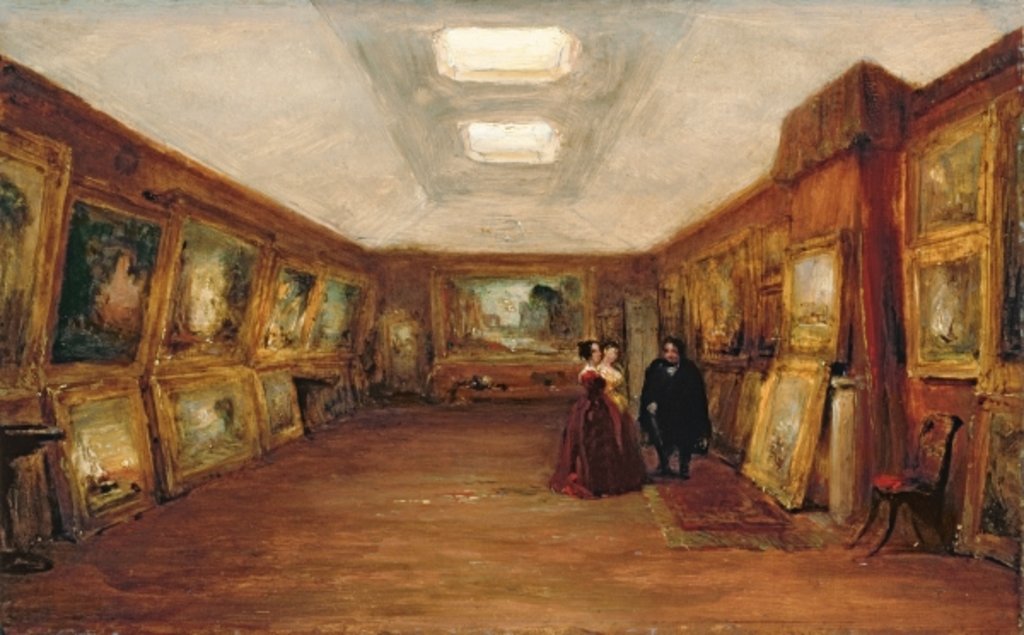 Detail of Interior of Turner's Gallery by George Jones