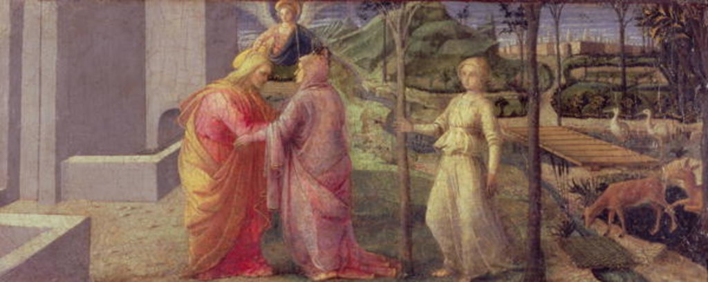 Detail of The Meeting of Joachim and Anna at the Golden Gate, 15th century by Fra Filippo Lippi