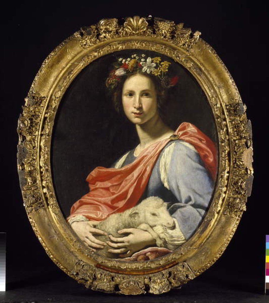 Detail of Allegory of Innocence, 17th century by Lorenzo Lippi