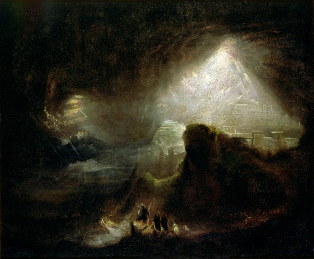 Detail of Joshua Commanding the Sun to Stand Still, 19th century by John Martin