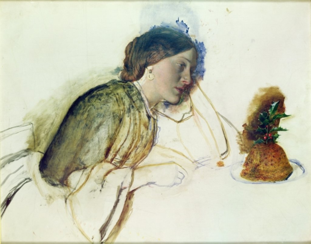 Detail of The Poor Actress's Christmas Dinner, 19th century by Robert Braithwaite Martineau