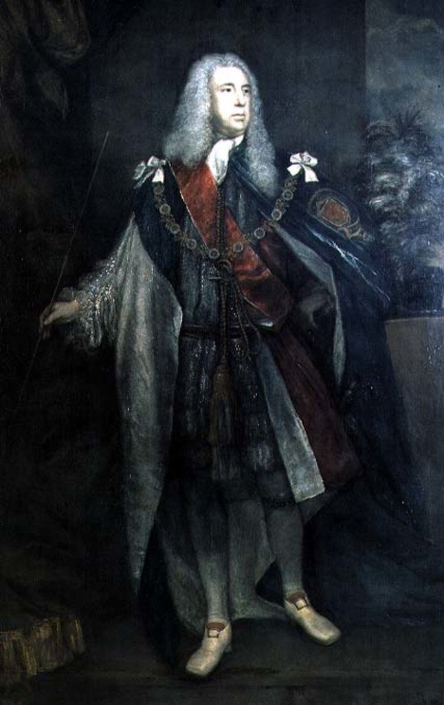 Detail of Portrait of Charles Fitzroy, 2nd Duke of Grafton, 1755-57 by Joshua Reynolds