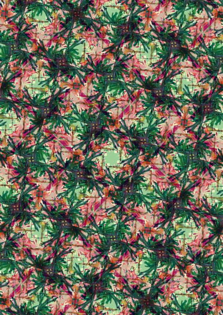 Detail of Tropical Palm, 2018 by Tara Whitehead