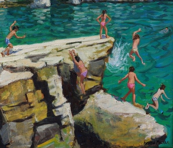 Detail of Detail of Jumping into the sea by Andrew Macara