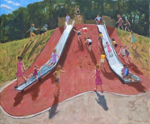 Detail of Playground, Marketon Park, Derby, 2015 by Andrew Macara