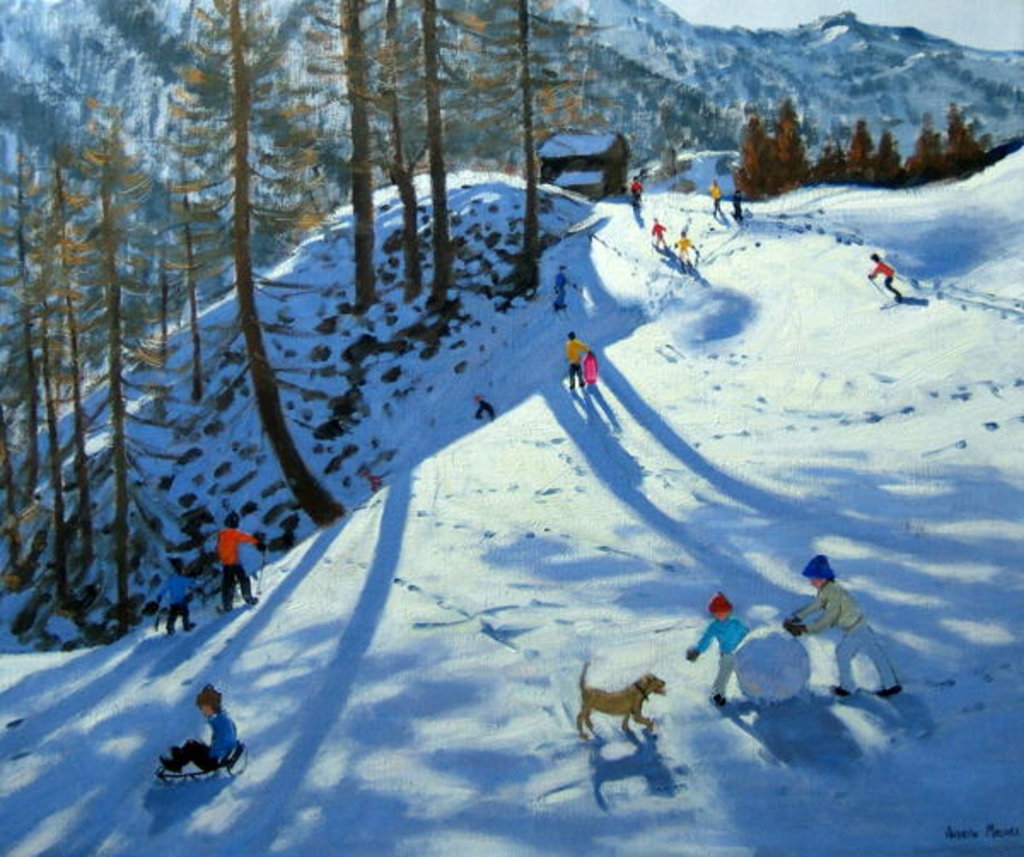 Detail of Large Snowball, Zermatt by Andrew Macara