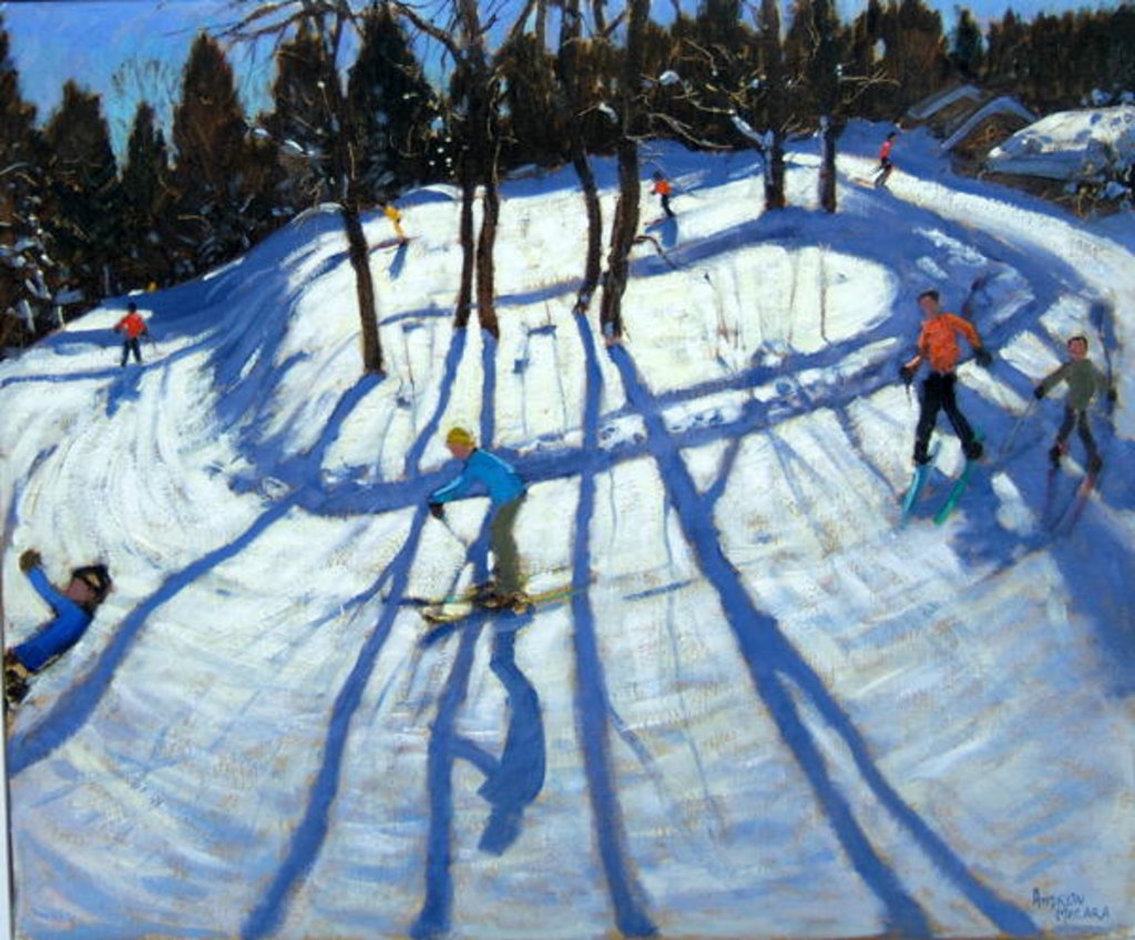 Detail of Winding Trail, Morzine by Andrew Macara