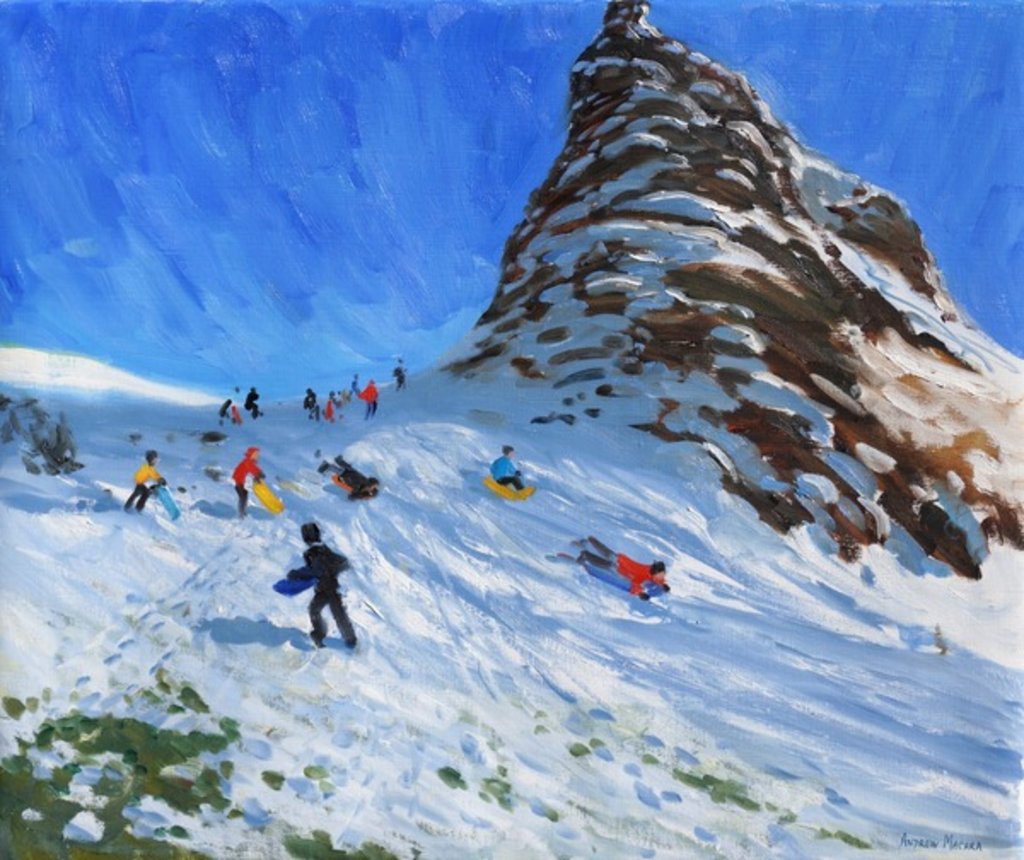 Detail of Sledging, Chrome Hill, Derbyshire, Peak District, 2016 by Andrew Macara