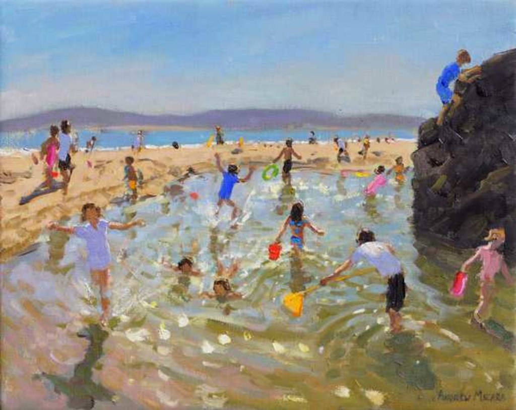 Detail of Rock pool, Tenby, 2016 by Andrew Macara