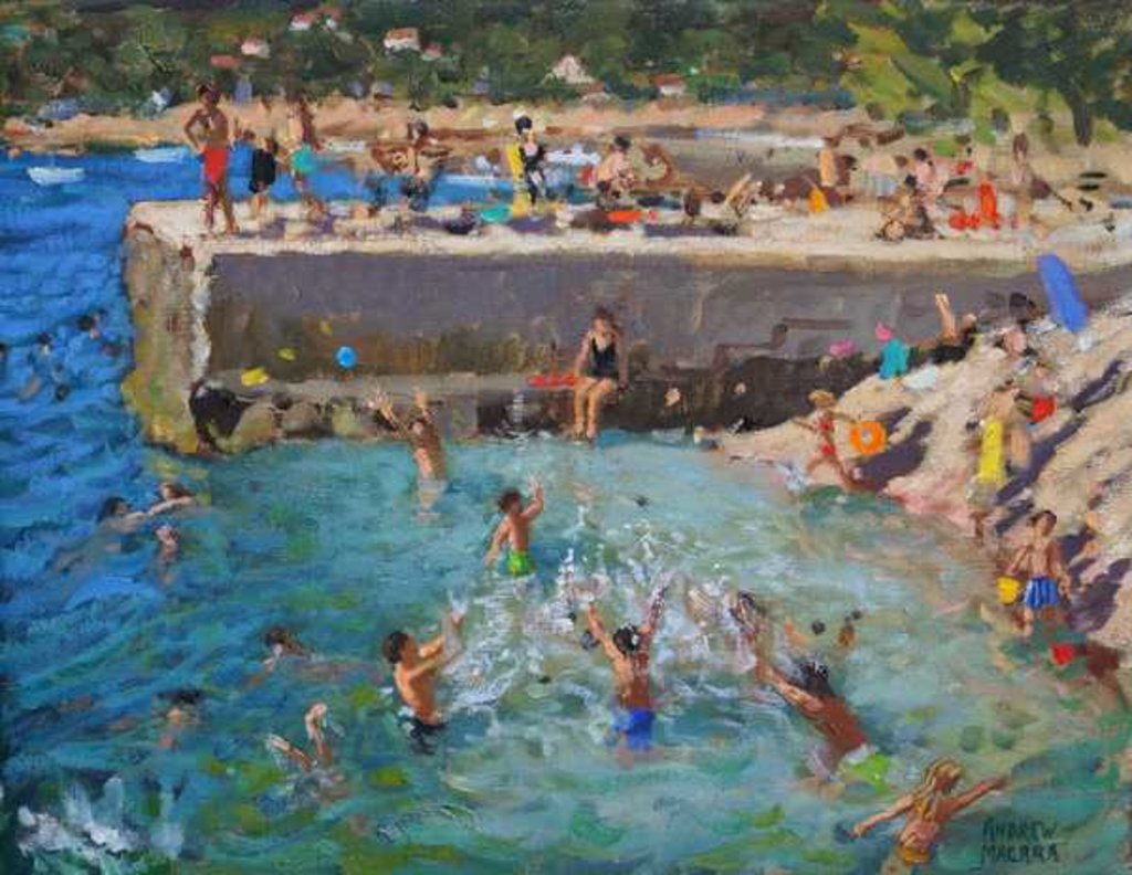 Detail of Fun in the sea, Rovinj, Croatia, 2016 by Andrew Macara