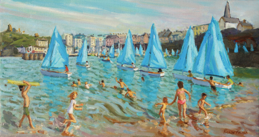 Detail of Tenby Regatta, 2016 by Andrew Macara