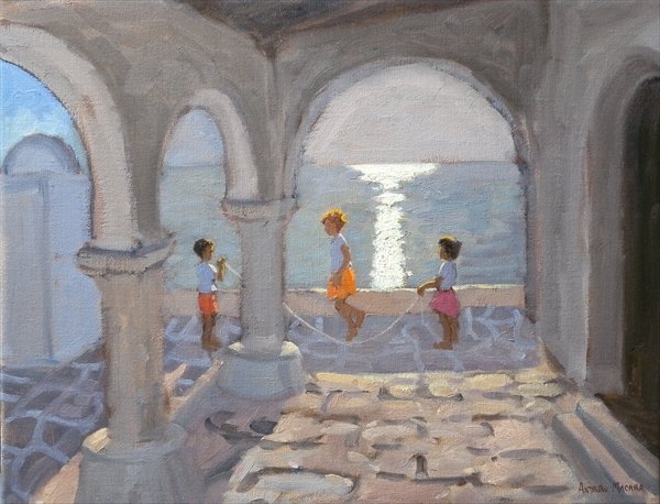 Detail of Children Skipping, Greek Islands, 2008 by Andrew Macara