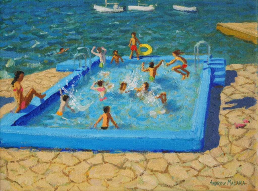 Detail of Blue pool, Vrsar, Croatia, 2017 by Andrew Macara