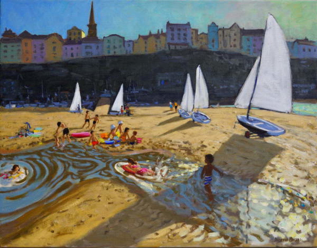 Detail of Tenby Regatta, 2018 by Andrew Macara