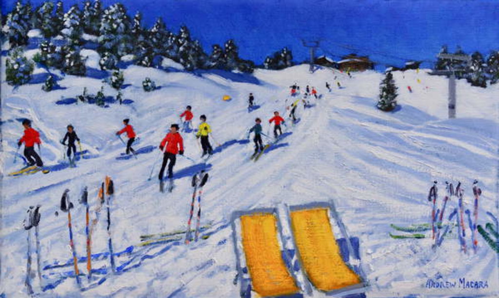 Detail of Two deckchairs, Val Gardena, Italy, 2018 by Andrew Macara