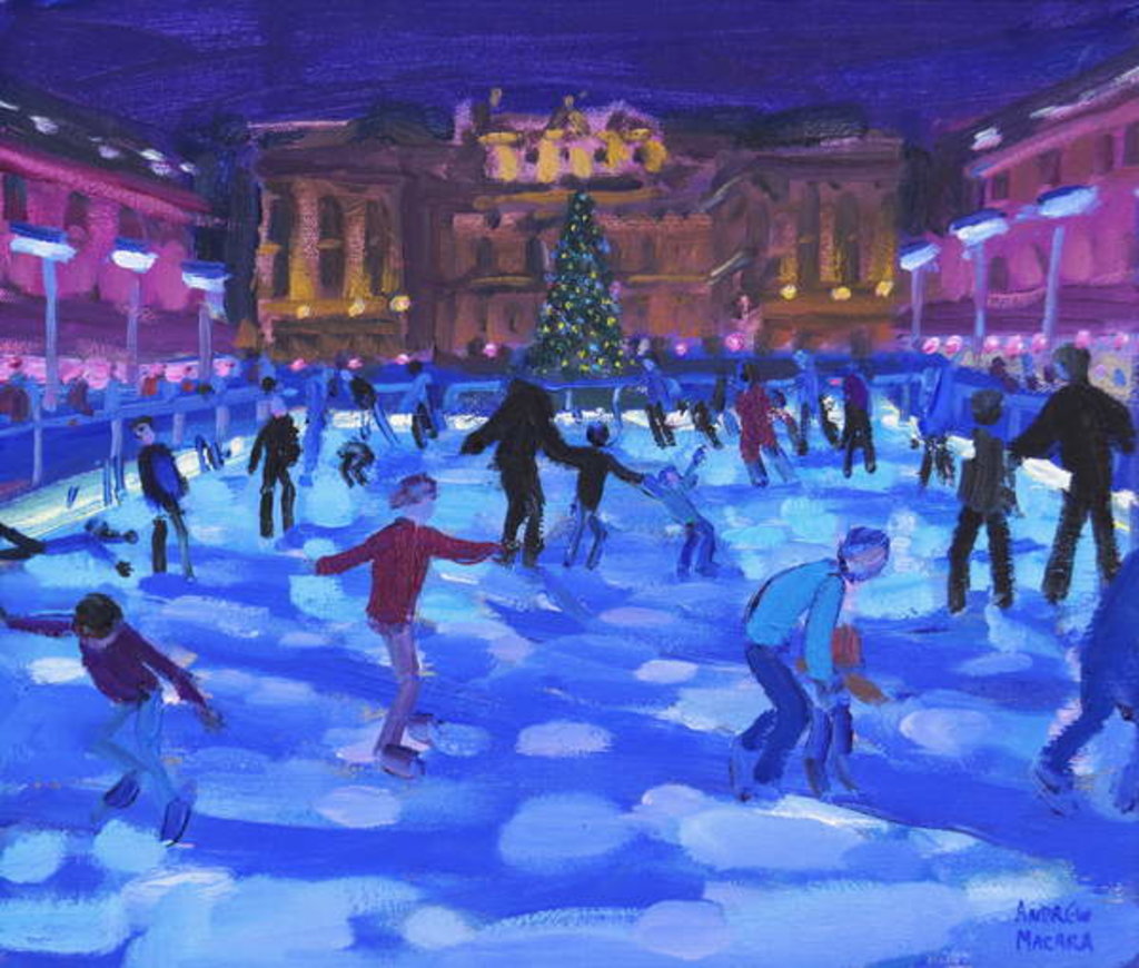 Detail of Evening skaters, Somerset House, 2015 by Andrew Macara