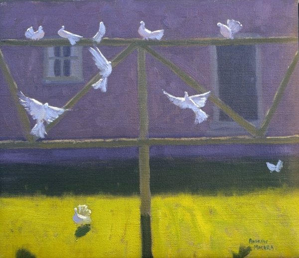 Detail of Doves, 1999 by Andrew Macara