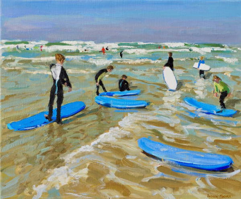 Detail of Blue surf boards, Bude, 2019 by Andrew Macara