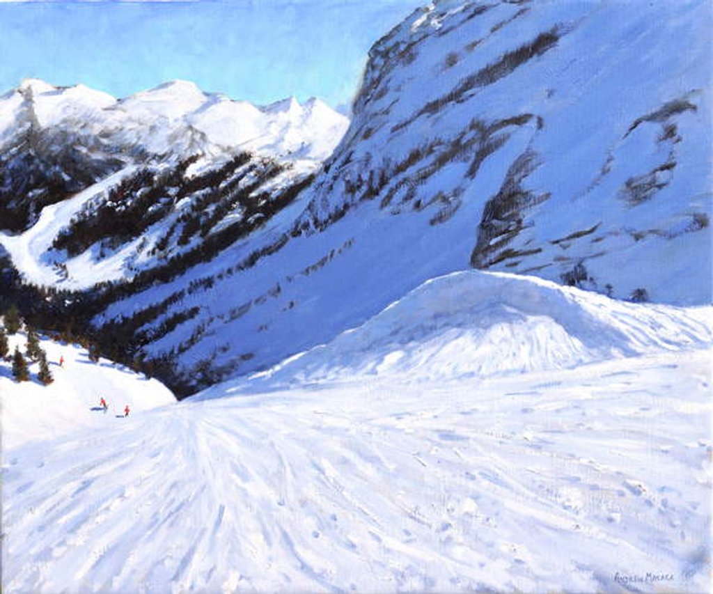 Detail of Into the valley, Courchevel, France, 2019 by Andrew Macara