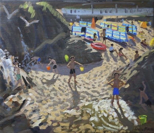 Detail of Waterfall, Porthmeor beach, St Ives, 2014 by Andrew Macara