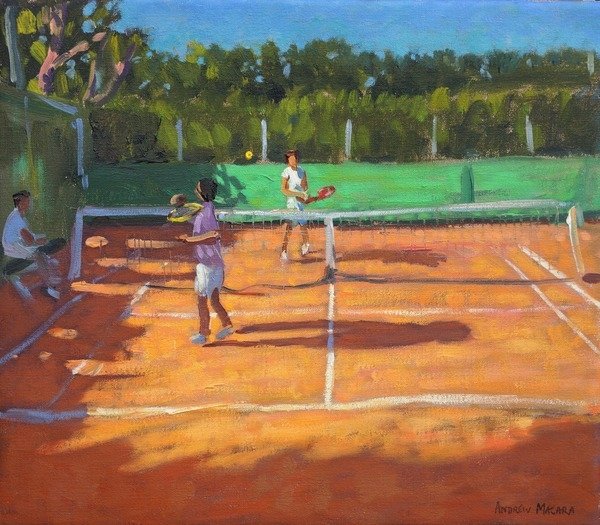 Detail of Tennis practise, Cap d’adge, France, 2013 by Andrew Macara