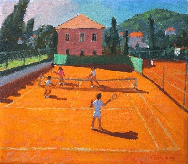 Detail of Clay Court Tennis, Lapad, Croatia, 2012 by Andrew Macara